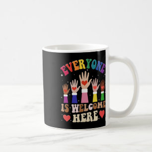 Taza De Café Todos Son Bienvenidos Aquí En La Escuela De Maestr