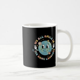 Taza De Café Todos Sonreímos En El Mismo Idioma Esl Multilingüe