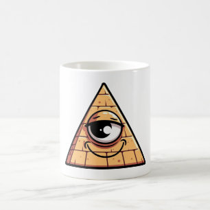 Taza De Café Todos viendo el ojo de la pirámide