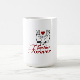 Taza De Café “Together Forever – Romantic Valentine’s Day Coupl