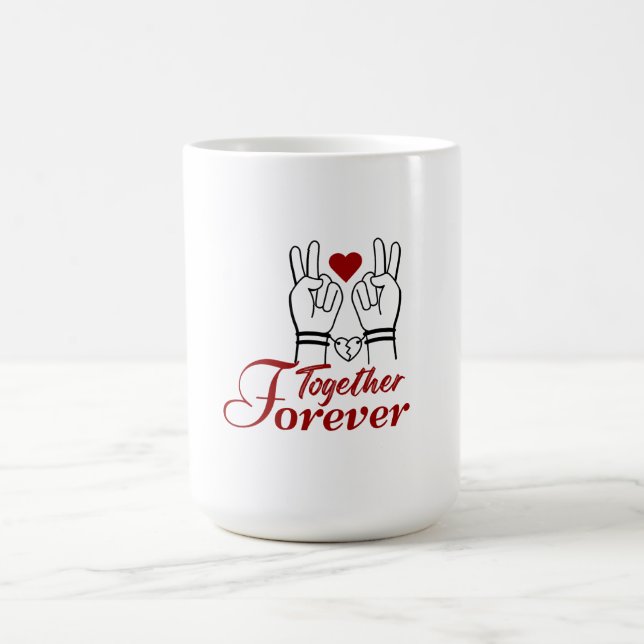 Taza De Café “Together Forever – Romantic Valentine’s Day Coupl (Centro)