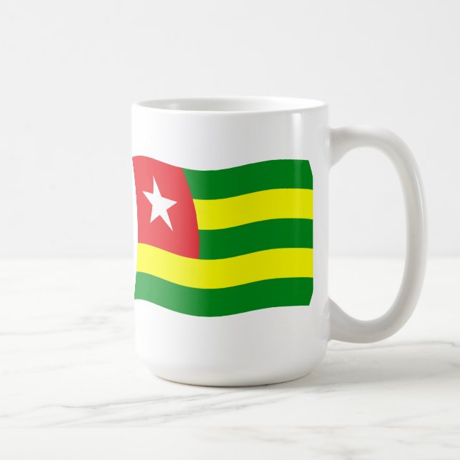 Taza De Café Togo Bandera Mug (Derecha)