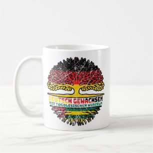 Taza De Café Togo Togoisch Deutsch Deutschland Baum Wurzel
