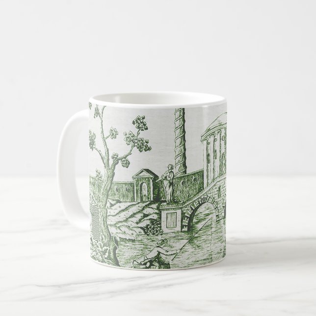 Taza De Café Toile verde oscuro (Anverso izquierdo)