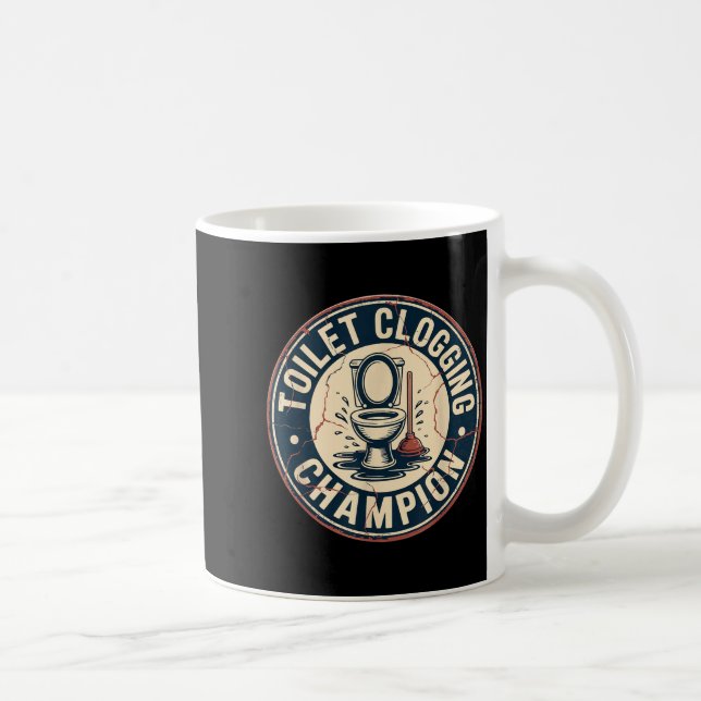 Taza De Café Toilet Clogging Chamon  (Derecha)