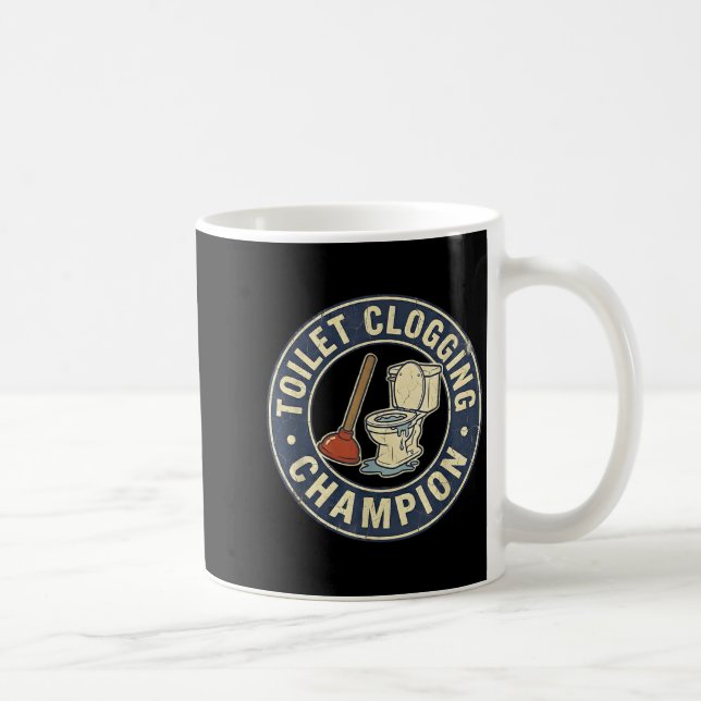 Taza De Café Toilet Clogging Chamon  (Derecha)