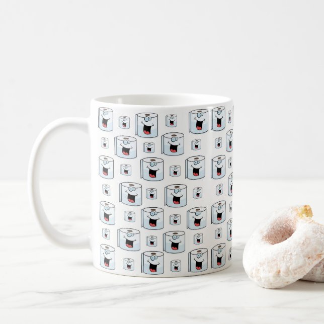 Taza De Café Toilet Paper Mug (Con donut)
