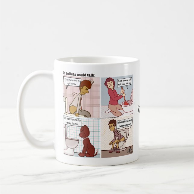 Taza De Café Toilet Talk Coffee Mug (Izquierda)