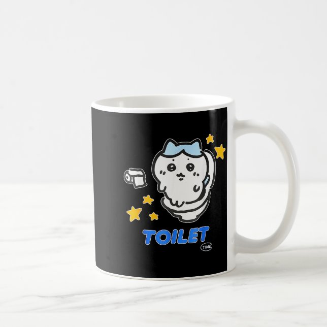 Taza De Café Toilet Time Chikawa Meme Tee  (Derecha)