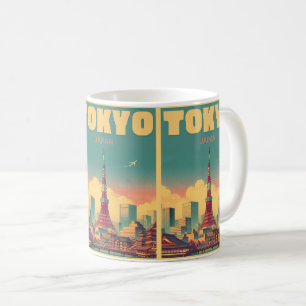 Taza De Café Tokio Japón viajes vintage regalos mágicos de tarj