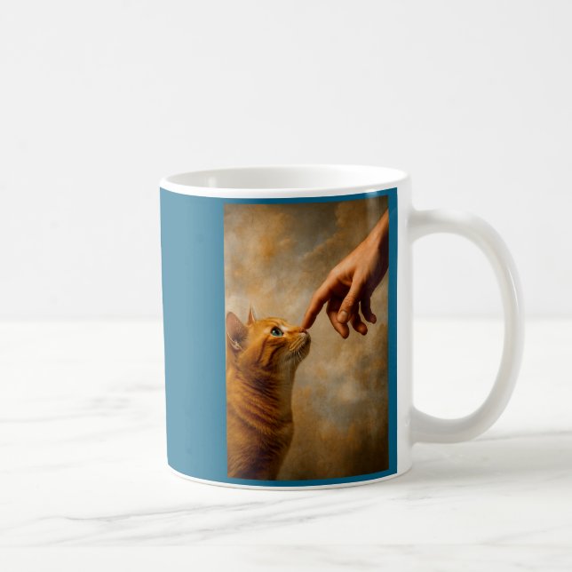 Taza De Café Tokyo Cat In Straw Hat With Tea Cup Skytree City V (Derecha)