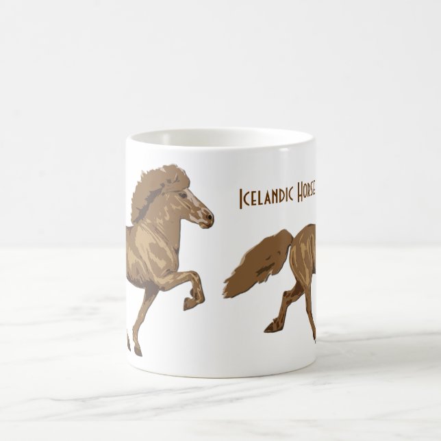 Taza De Café Toldo de caballos islandés (Centro)