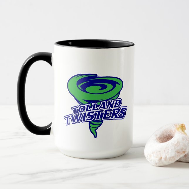 Taza de café Tolland Twisters de 15oz (Con donut)