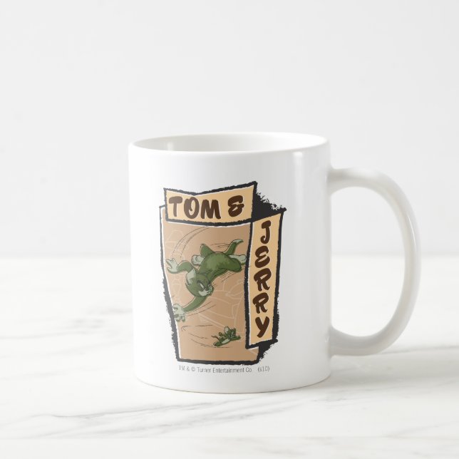 Taza De Café Tom y Jerry en un sofá tan (Derecha)