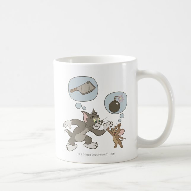 Taza De Café Tom y Jerry Evil Thoughts (Derecha)