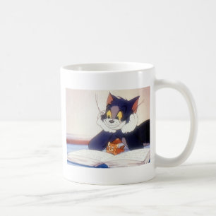 Taza De Café Tom y Jerry leyó un libro