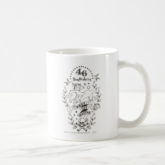 Taza De Café Tom y Jerry Obey El Maestro 1 (Derecha)