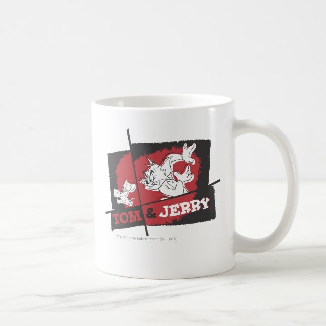 Taza De Café Tom y Jerry Red y Black (Derecha)