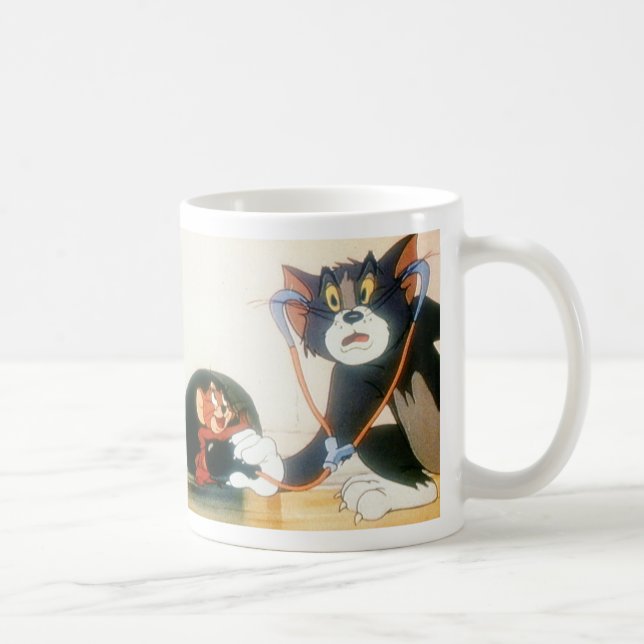 Taza De Café Tom Y Jerry Stethescope (Derecha)