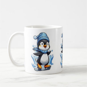 Taza De Café Toma de hielo en penguin de invierno