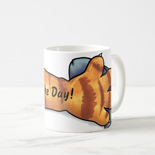Taza De Café Toma el día de la captura del gato (Anverso derecho)