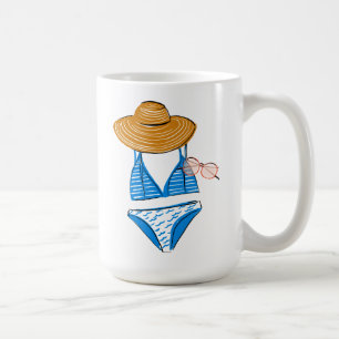 Taza De Café Toma el sol - Blue Swimsuit 2