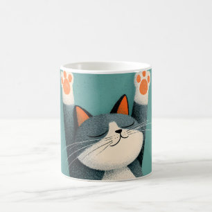 Taza De Café Tomador de siestas profesional Gato divertido durm