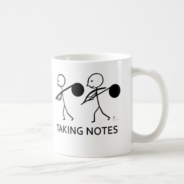 Taza De Café Tomando notas (Derecha)