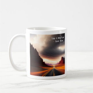 Taza De Café Tomar un nuevo arte de la cubierta de la carretera