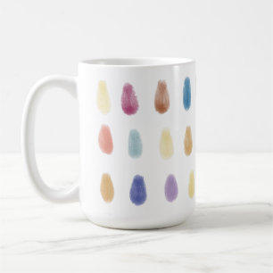 Taza De Café Tomas suaves patrón de color contemporáneo origina