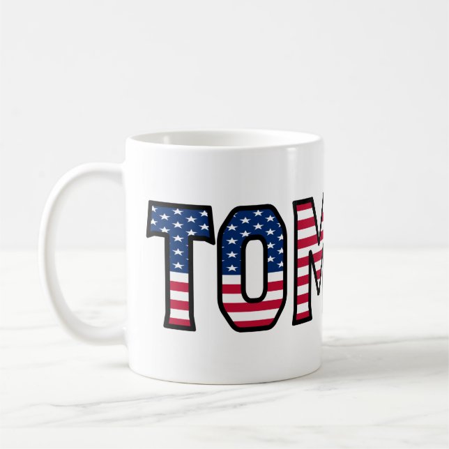 Taza De Café Tomasz Name Vorname USA styled Tasse Kaffeetasse (Izquierda)
