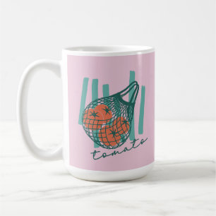 Taza De Café Tomates Caprichosos Mercado de Agricultores Italia