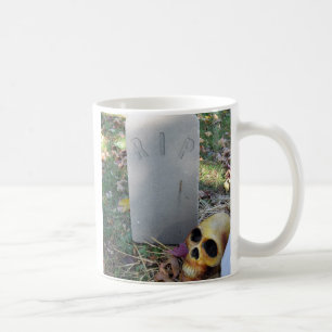 Taza De Café Tombstone y Skull