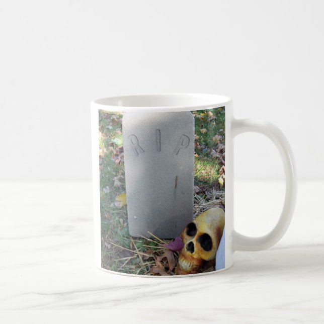 Taza De Café Tombstone y Skull (Derecha)