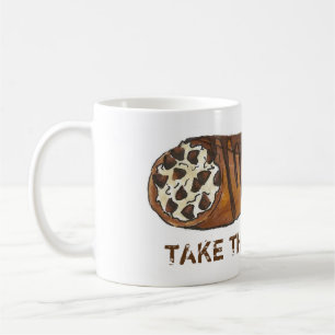 Taza De Café Tome la pastelería de chocolate italiano cannoli