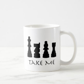 Taza De Café Tómeme los pedazos de ajedrez