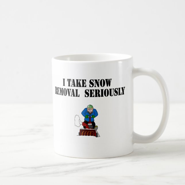 Taza De Café Tomo retirada de la nieve seriamente (Derecha)
