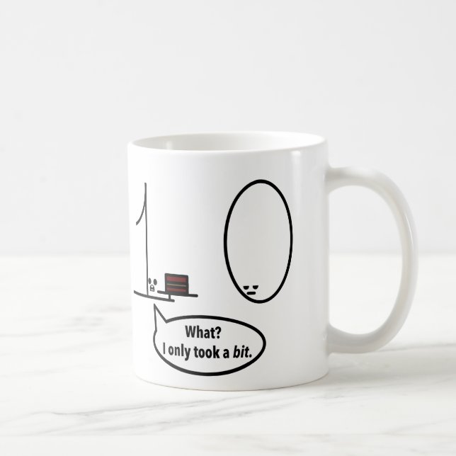 Taza De Café Tomó solamente un pedazo (Derecha)