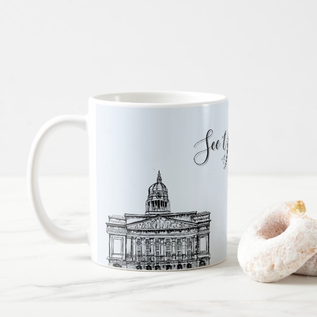 Taza De Café Tone Sketch de Nottingham Coffee Mug (Con donut)