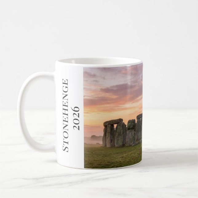 Taza De Café tonehenge England Ancient Stone Circle (Izquierda)