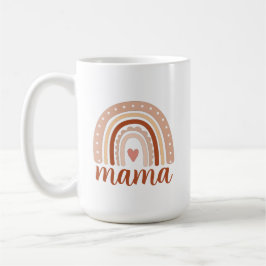 Taza De Café Tones terrarios acuarela Rainbow Heart Mama