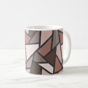 Taza De Café Tonos de vidrio de color marrón