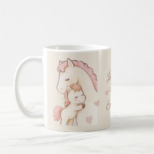 Taza De Café Tonos suaves y cálidos Te amo más pony lindo