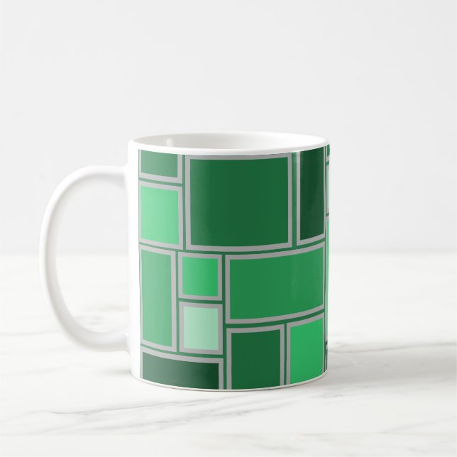 Taza De Café Tonos verdes (Izquierda)