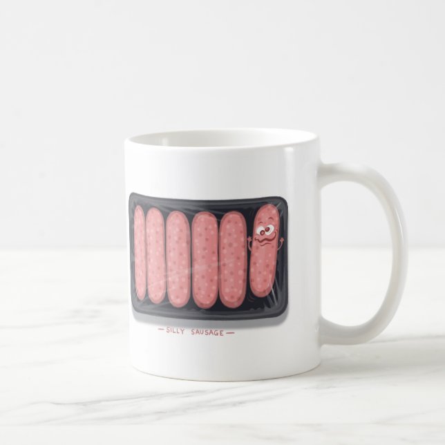 Taza de café tonta de la salchicha (Derecha)