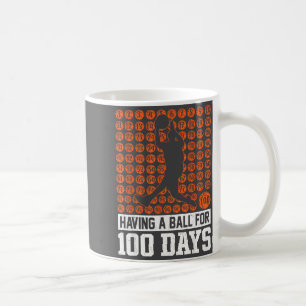 Taza De Café Tonto 100º Día Escolar 100 Baloncesto Colegio Días