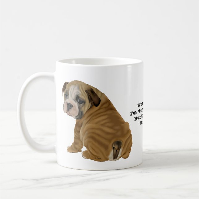 Taza De Café Tonto Bulldog inglés (Izquierda)