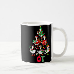 Taza De Café Tonto ganso terapia ocupacional árbol de navidad o