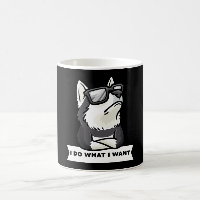 Taza De Café Tonto Perro Pomsky Funny (Centro)