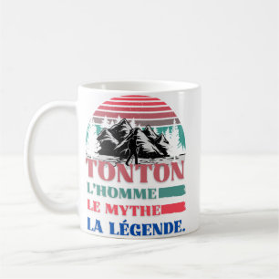 Taza De Café Tonton: El hombre, el mito, el regalo de la vieja 